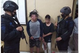 Brimob Polda Sumut amankan dua pencuri motor yang nyaris tewas diamuk massa