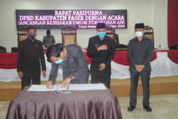 DPRD Paser setujui Rancangan KUA PPAS APBD-P dengan Catatan