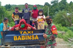 Taxi Babinsa Inovasi Pendongkrak Program Ketahanan Pangan Koramil 0909-07/Teluk Pandan
