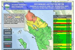 BMKG catat terjadi 22.052 petir di Sumut akhir  Agustus