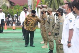 Bupati Tanjabbar pimpin apel Operasi Mantap Praja Pengamanan Pilkada 2020