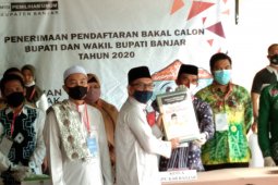 KKPU Banjar terima berkas pencalonan Andin-Guru Oton
