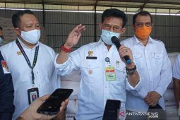 Mentan tinjau gudang pupuk di Indramayu pastikan ketersediaannya
