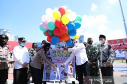 Polda Sumut bagikan dua juta masker  untuk masyarakat