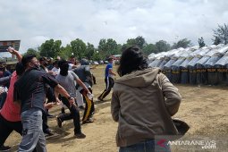 Polres Bangka Barat simulasi pengamanan unjuk rasa Pilkada 2020