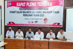KPU : Dua bapaslon Pilkada Kota Binjai belum memenuhi syarat calon