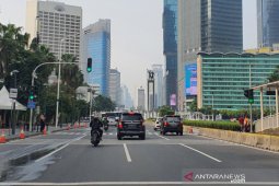 PSBB di Jakarta, Jalan MH Thamrin-Sudirman ramai lancar