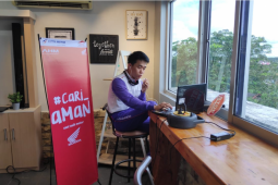 Serunya webinar safety riding dengan SMAN 3 Pontianak