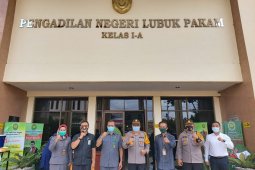 Polrestas Deli Serdang-PN Lubuk Pakam koordinasi terkait pelaksanaan Operasi Yustisi