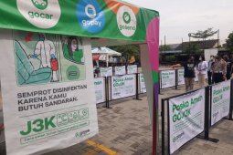 Posko aman bersama Gojek, "J3K bentuk nyata Gojek prioritaskan keamanan dan kesehatan mitra serta konsumen"