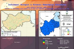 Peta Hotspot dan Kemudahan Kebakaran di Jambi, Kamis (17/9)