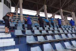 UPTD PPO Dispora Kaltim lakukan perawatan venue