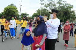 Wawali pimpin gebrak masker di Lapangan Murjani