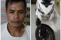 Polsek Stabat Langkat tangkap pencuri sepeda motor adiknya