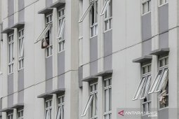 Tingkat pemakaian tempat tidur pasien di RSD Wisma Atlet Kemayoran turun