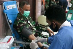 Rangkaian HUT Ke-75 TNI, Korem 011/Lilawangsa kumpulkan 332 kantong darah