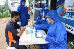 Jasa Raharja Jambi berikan pelayanan rapid test gratis kepada awak kendaraan
