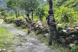 Tim gabungan olah TKP penembakan pendeta dan anggota TNI di Intan Jaya