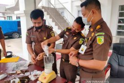Kejari Nagan Raya musnahkan 16,7 Kg ganja dan 292,9 gram sabu