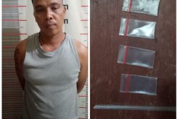 Polsek Salapian Langkat tangkap pemilik sabu-sabu