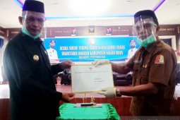 Bupati Jamin Idham lantik Ardi Martha sebagai Plt Sekda Nagan Raya