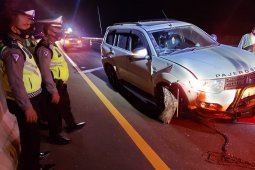 Tiga hari diresmikan, Pajero Sport berkecepatan tinggi kecelakaan di Tol Pekanbaru-Dumai