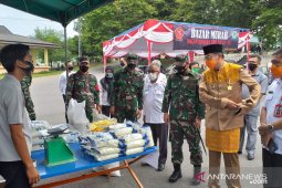 Sambut HUT TNI, Kodim 0414 Belitung gelar pasar murah
