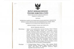 Sergai terbitkan Perbup Penerapan Disiplin Protokol Kesehatan