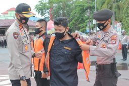 Pengukuhan pelopor penanganan protokol kesehatan di Polres HSU