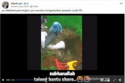 Hoaks, Tim medis Indonesia kuburkan jenazah COVID-19 layaknya binatang