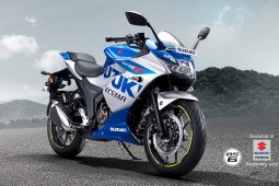 Suzuki Gixxer  bersolek dengan corak silver klasik