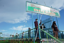 Persawahan Desa Huntu Selatan Gorontalo ramai dikunjungi wisatawan