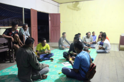 Eratkan hubungan Satgas TMMD lakukan Komsos ke warga Pulau Hanaut