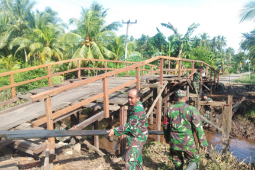 Pembangunan Jembatan Handil Gayam telah mencapai 70 persen lebih