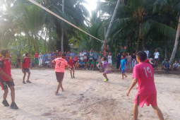 Satgas TMMD gelar turnamen bola Voli