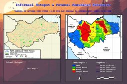 Peta kerawanan dan potensi kemudahan kebakaran di Jambi