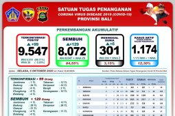 84,55 persen tingkat kesembuhan pasien COVID-19 di Bali