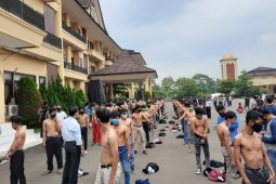 Polda Banten amankan 54 pelajar  yang diduga akan ikut demo ke Jakarta