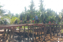 Program TMMD merupakan berkah bagi masyarakat Pulau Hanaut