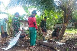 Dukungan masyarakat terhadap kegiatan TMMD sangat luar biasa