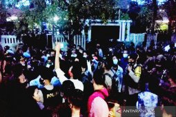 Aksi tolak Omnibus Law di Kotawaringin Timur dibubarkan paksa
