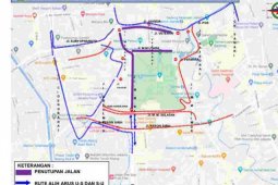 Akan ada unjuk rasa, arus lalu lintas sekitar Monas ditutup