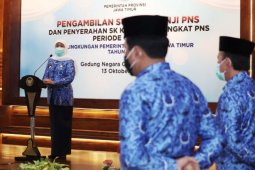 Gubernur Khofifah ingatkan ASN jaga ritme kerja secara "CETTAR"