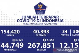Pasien sembuh dari COVID-19 bertambah 4.555 menjadi 267.851 orang