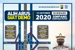 Polda Metro Jaya tutup Jalan menuju Istana Merdeka antisipasi demo