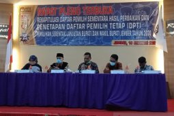 KPU Jember tetapkan DPT pilkada 1.825.386 orang