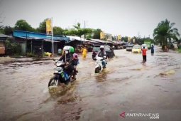 Beberapa bagian wilayah Sampit dilanda banjir