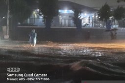 Hujan mengguyur, Manado banjir lagi