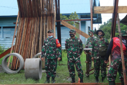 Masyarakat diharapkan ikut merawat sasaran fisik TMMD di Pulau Hanaut