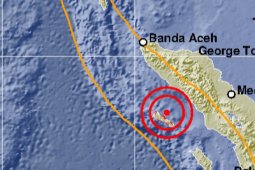 Gempa magnitudo  5,4 tak berpotensi tsunami guncang Simeulue